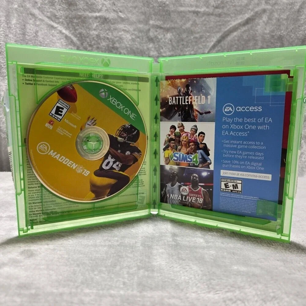 Madden NFL‎ 19 Xbox One Antonio Brown Cover Complete Pre-Owned